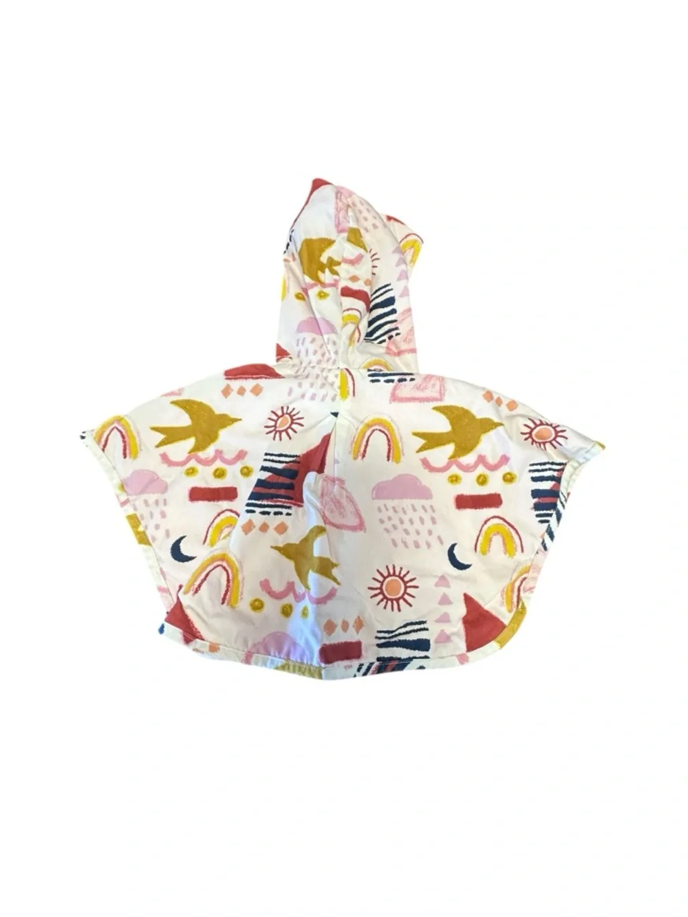 Children's Hooded Raincoat in Pink & Multi Print